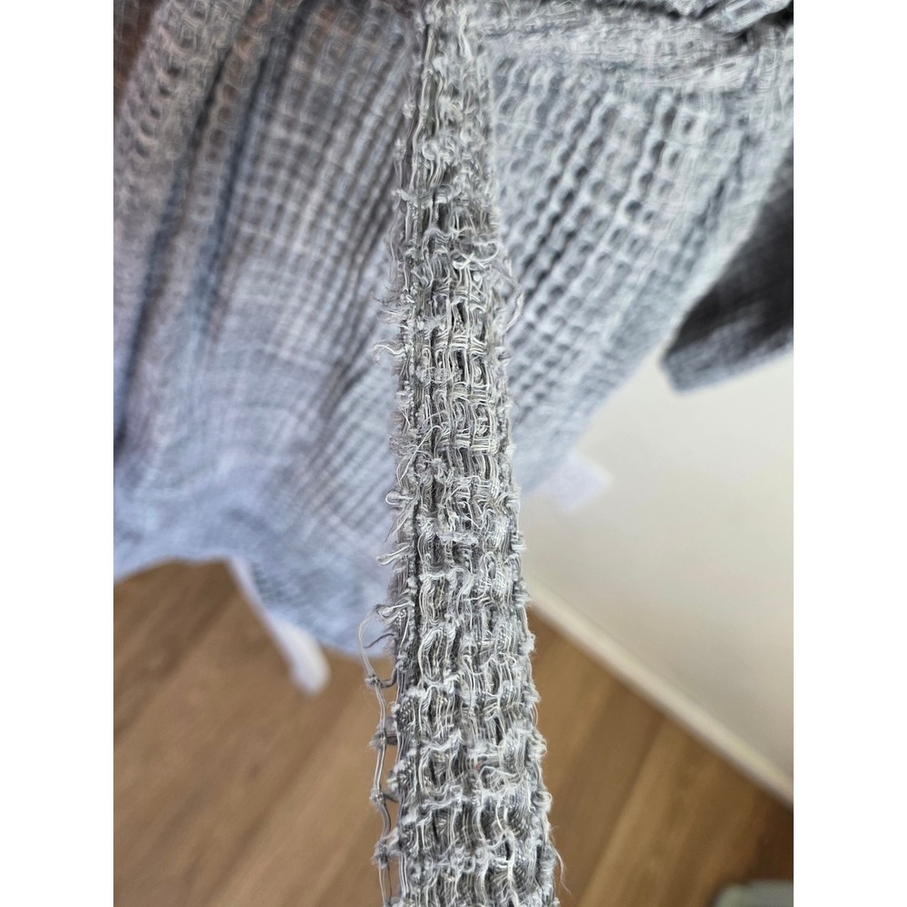Parachute Waffle Robe in grey, made from 100% Turkish cotton Sz XL Unisex - Picture 8 of 8